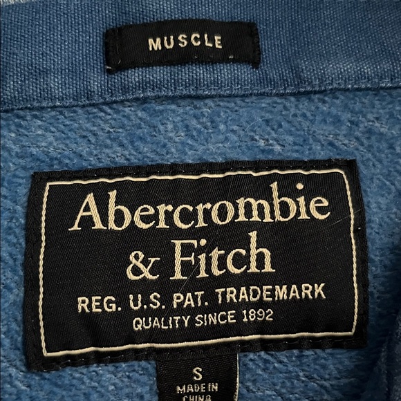 Abercrombie & Fitch Classic Blue  Hoodie used good condition - Picture 2 of 13